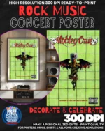 Motley Crue 1 Music Rock Concert Poster Wall Art