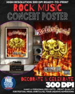 Motorhead 1 Music Rock Concert Poster Wall Art