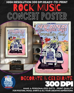 New Riders 1 Music Rock Concert Poster Wall Art