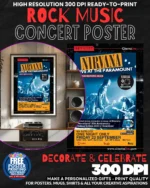 Nirvana 9 Music Rock Concert Poster Wall Art
