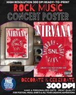Nirvana 12 Music Rock Concert Poster Wall Art