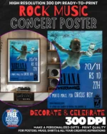 Nirvana 17 Music Rock Concert Poster Wall Art
