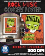 Nirvana 19 Music Rock Concert Poster Wall Art