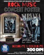Nirvana 27 Music Rock Concert Poster Wall Art