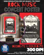 Outlaws 1 Music Rock Concert Poster Wall Art