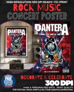 Pantera 2 Music Rock Concert Poster Wall Art