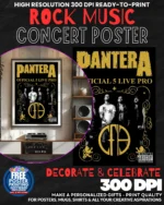 Pantera 4 Music Rock Concert Poster Wall Art