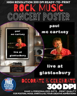 Paul Mccartney 2 Music Rock Concert Poster Wall Art