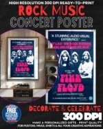 Pink Floyd 3 Music Rock Concert Poster Wall Art