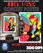 Pink Floyd 6 Music Rock Concert Poster Wall Art