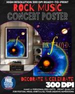 Pink Floyd 25 Music Rock Concert Poster Wall Art