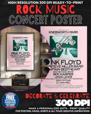 Pink Floyd 28 Music Rock Concert Poster Wall Art