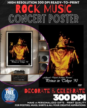 Prince 5 Music Rock Concert Poster Wall Art