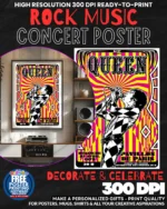 Queen 3 Music Rock Concert Poster Wall Art