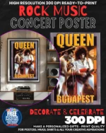Queen 5 Music Rock Concert Poster Wall Art