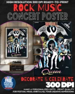 Queen 7 Music Rock Concert Poster Wall Art
