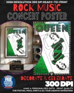 Queen 8 Music Rock Concert Poster Wall Art