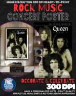 Queen 9 Music Rock Concert Poster Wall Art