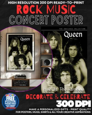 Queen 9 Music Rock Concert Poster Wall Art