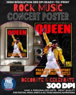 Queen Italy Music Rock Concert Poster Wall Art