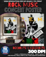 Rem 1 Music Rock Concert Poster Wall Art