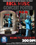 Rem 2 Music Rock Concert Poster Wall Art