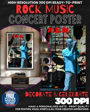 Rem 2 Music Rock Concert Poster Wall Art