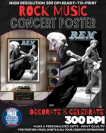 Rem 5 Music Rock Concert Poster Wall Art