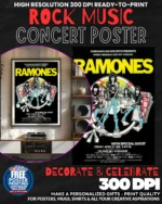 Ramones 3 Music Rock Concert Poster Wall Art