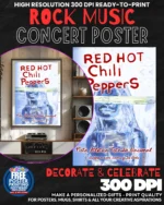 Red Hot Chili Peppers 1 Music Rock Concert Poster Wall Art