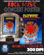 Red Hot Chili Peppers 3 Music Rock Concert Poster Wall Art