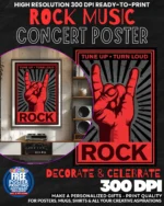 Rock N Roll 3 Music Rock Concert Poster Wall Art