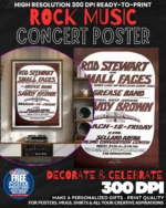 Rod Stewart 1 Music Rock Concert Poster Wall Art