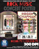 Roger Chapman 1 Music Rock Concert Poster Wall Art
