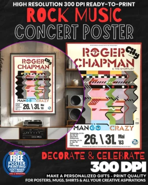Roger Chapman 1 Music Rock Concert Poster Wall Art