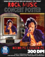 Rolling Stones 3 Music Rock Concert Poster Wall Art