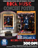 Rolling Stones 5 Music Rock Concert Poster Wall Art