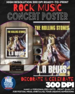 Rolling Stones 7 Music Rock Concert Poster Wall Art