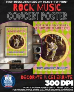 Rolling Stones 9 Music Rock Concert Poster Wall Art