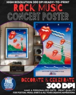 Rolling Stones 10 Music Rock Concert Poster Wall Art