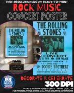 Rolling Stones 12 Music Rock Concert Poster Wall Art