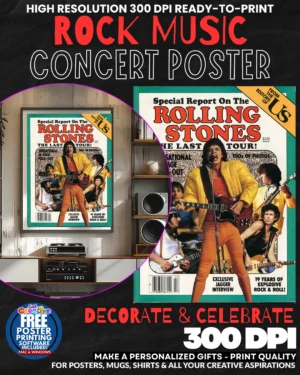 Rolling Stones 16 Music Rock Concert Poster Wall Art