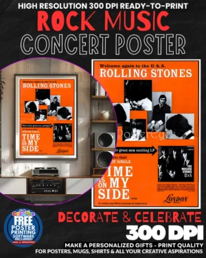 Rolling Stones 24 Music Rock Concert Poster Wall Art