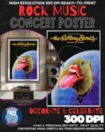 Rolling Stones 25 Music Rock Concert Poster Wall Art