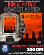 Sepultura 3 Music Rock Concert Poster Wall Art