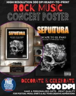 Seultura 2 Music Rock Concert Poster Wall Art