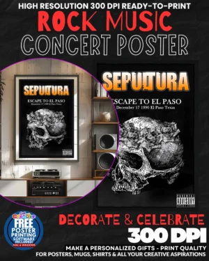 Seultura 2 Music Rock Concert Poster Wall Art