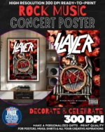 Slayer 3 Music Rock Concert Poster Wall Art