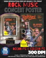 Slayer 4 Music Rock Concert Poster Wall Art