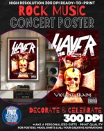 Slayer 6 Music Rock Concert Poster Wall Art